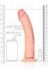Zakrzywiony penis dildo na przyssawce  25,5 cm